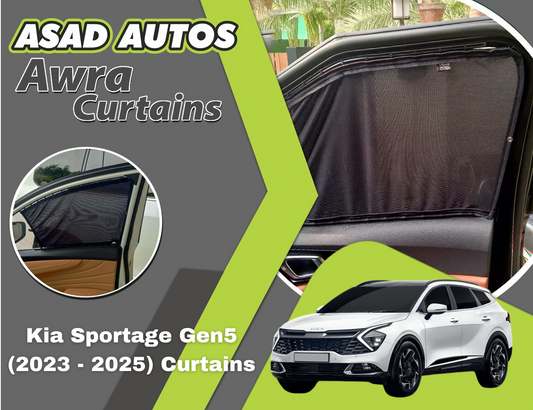 Awra Curtains for Kia Sportage Gen5 (2023–2025) – Premium Sunshade Privacy Set