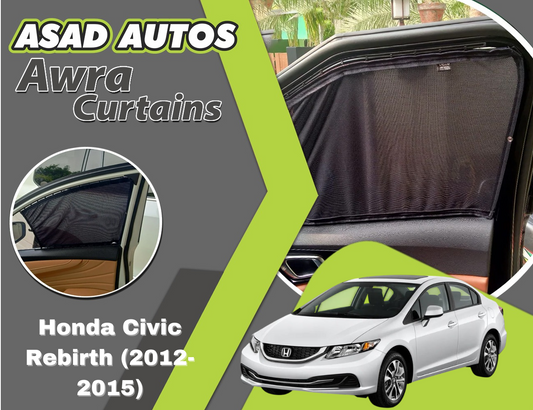 "Awra Railing Curtains installed in Honda Civic Rebirth (2012-2015)"