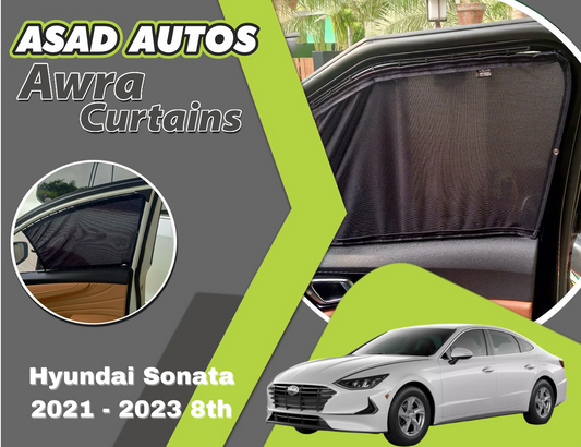 Awra Window Curtains Sun Shades (Car Pardy) for Hyundai Sonata 2021 - 2023 8th