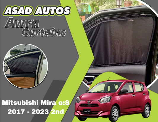 Awra Window Curtains Sun Shades (Car Pardy) for Mitsubishi Mira e:S 2017 - 2023 2nd