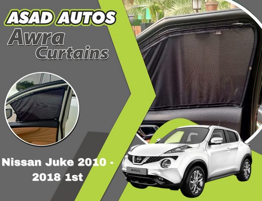"Awra Window Curtains Sun Shades (Car Pardy) for Nissan Juke 1st Gen (2010-2018) – Premium Privacy and Sun Protection"