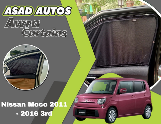 Awra Window Curtains Sun Shades (Car Pardy) for Nissan Moco 2011 - 2016 3rd