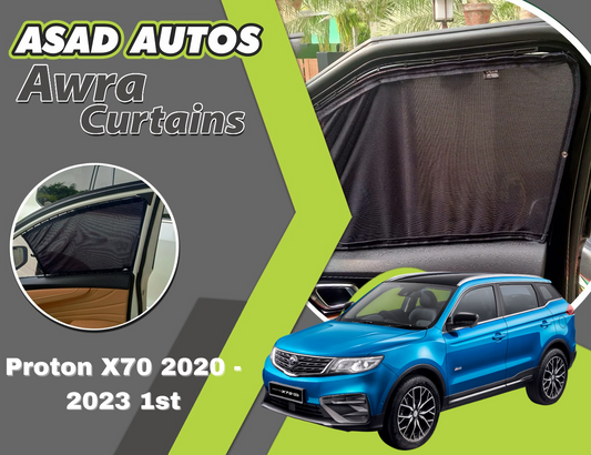 "Awra Window Curtains Sun Shades (Car Pardy) for Proton X70 1st Gen (2020-2023) – Premium Sun Protection and Privacy"