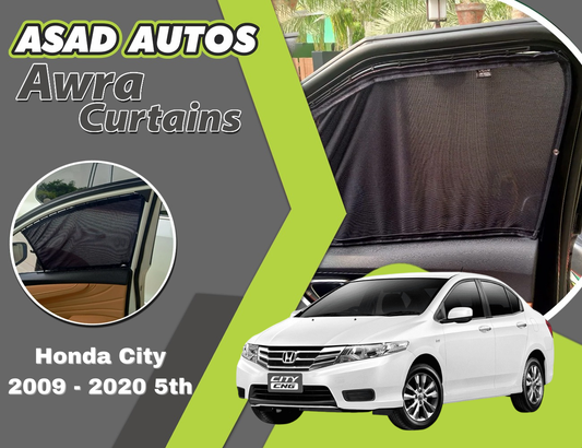 "Awra Window Curtains installed in Honda City 2009-2020 (5th Gen)"