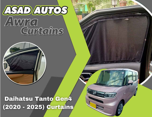 Awra Curtains For Daihatsu Tanto Gen4 (2020 - 2025) — Premium Car Window Curtains