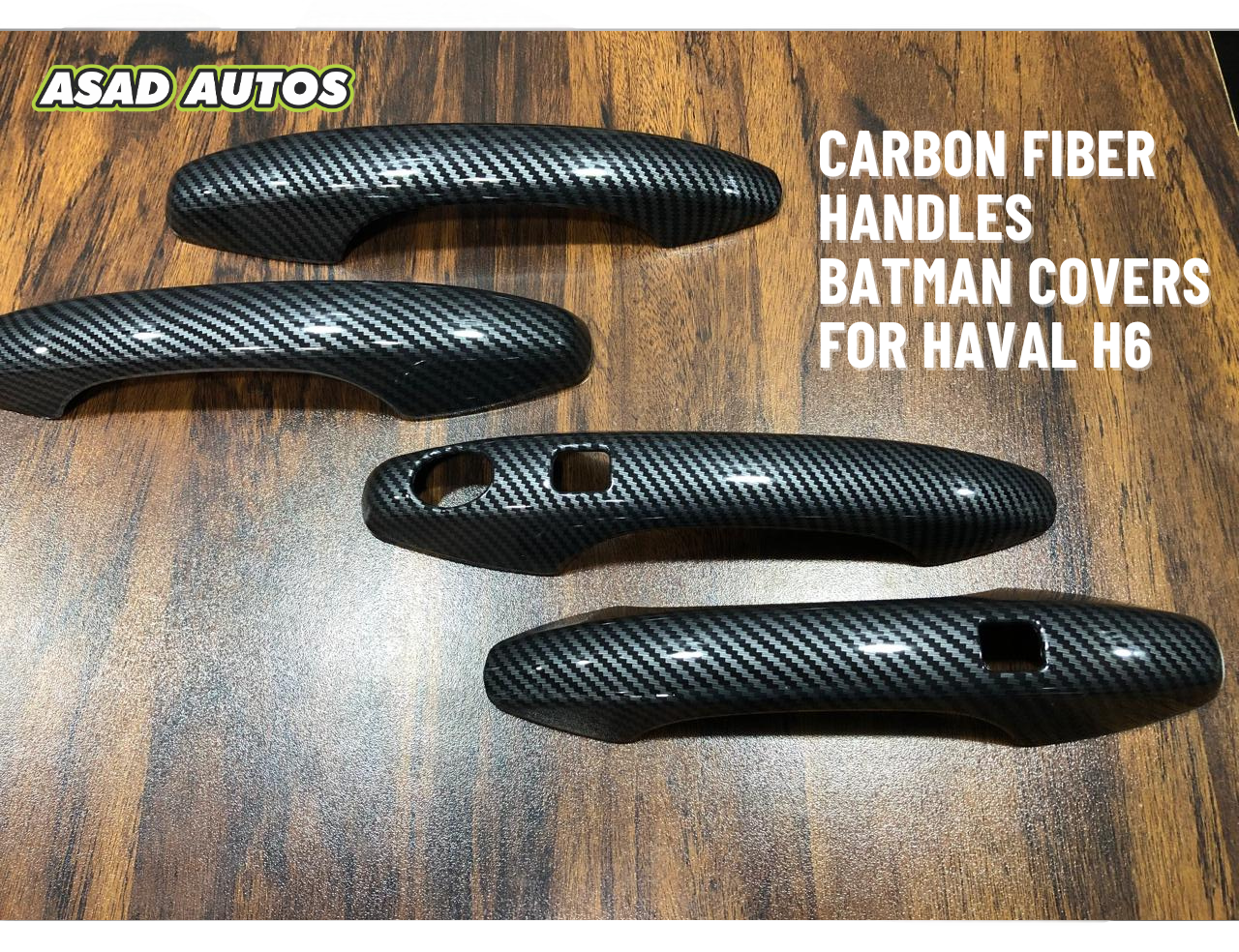 Carbon Fiber Batman Handle Covers for Haval H6 – Unique Style & Durable Protection
