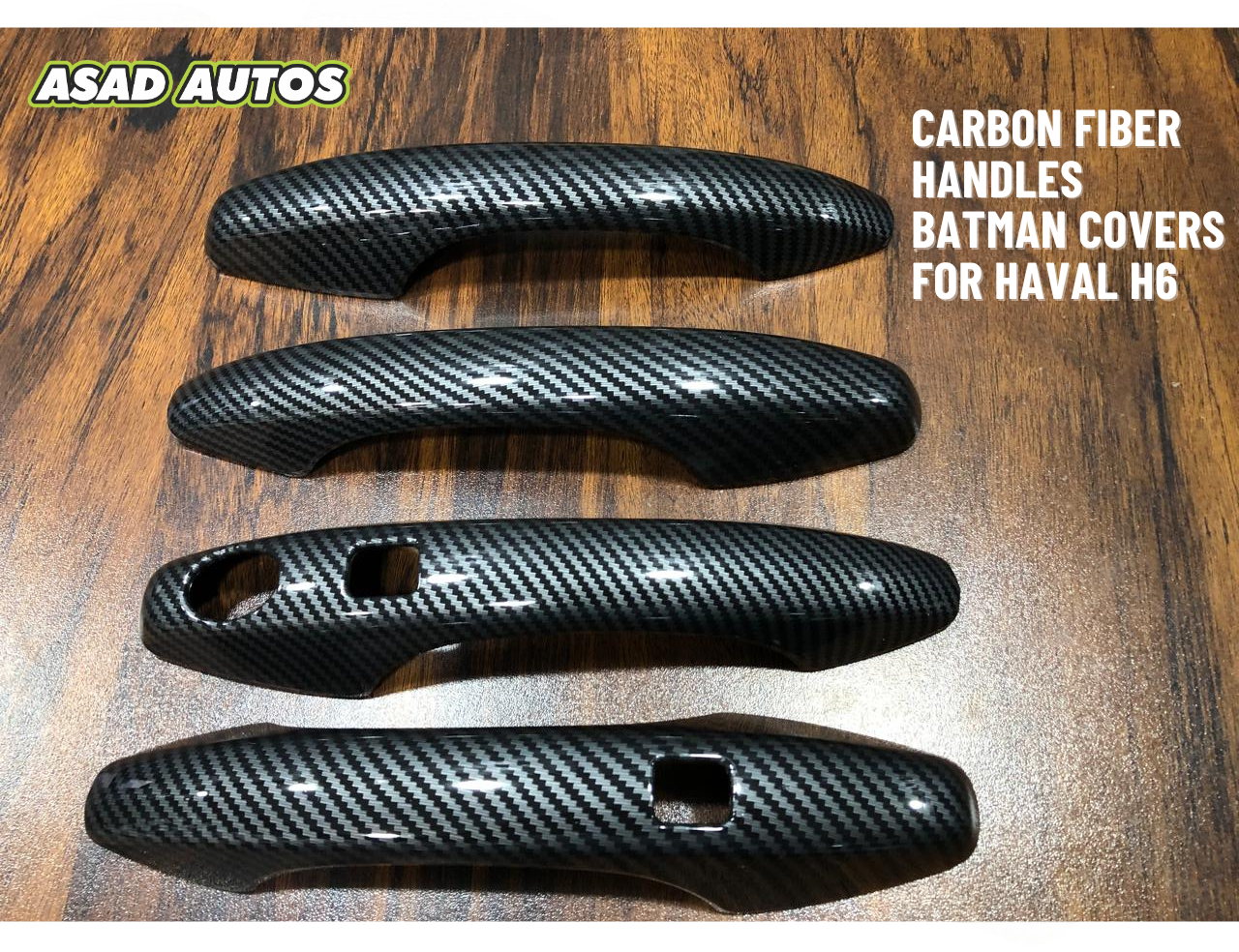 Carbon Fiber Batman Handle Covers for Haval H6 – Unique Style & Durable Protection