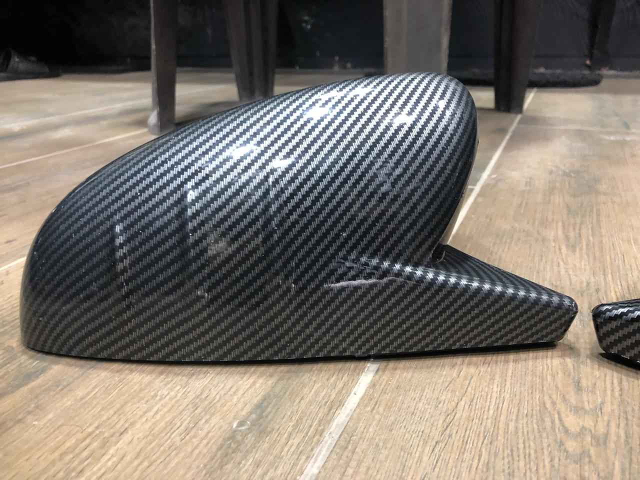 Batman Carbon Fiber Mirror Covers for New Suzuki Swift – Aggressive Sporty Look