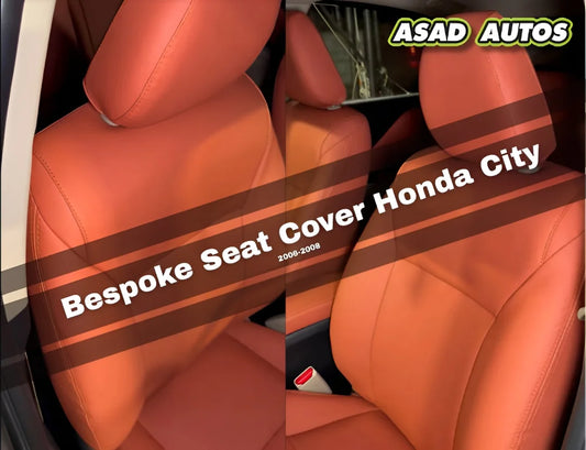Bespoke Japanese Synthetic Fiber Seat Cover for Honda City 2006-2008 Custom Fit Interior Protection