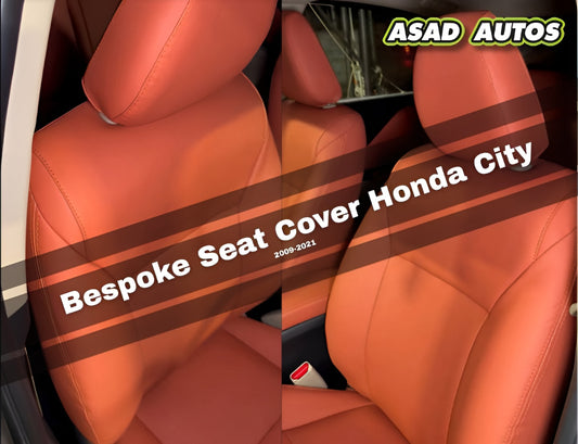 Bespoke Japanese Synthetic Fiber Seat Cover for Honda City 2009-2021 Custom Fit Interior Protection