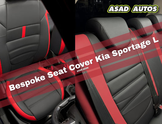 Bespoke Japanese Synthetic Fiber Seat Cover for Kia Sportage L HEV 2025-2026 Hybrid Custom Fit Interior Protection