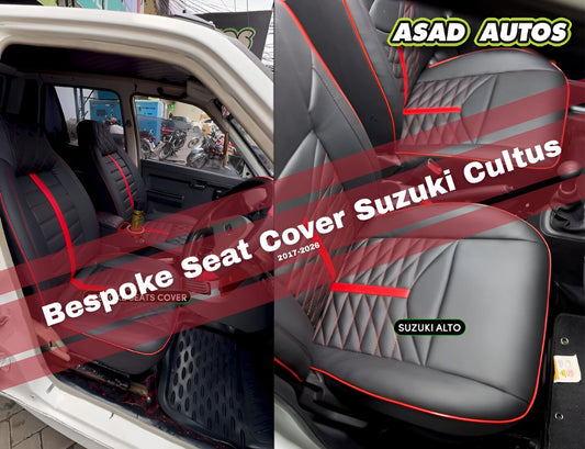 Bespoke Japanese Synthetic Fiber Seat Cover for Suzuki Cultus 2017-2026 New Model Custom Fit Interior Protection