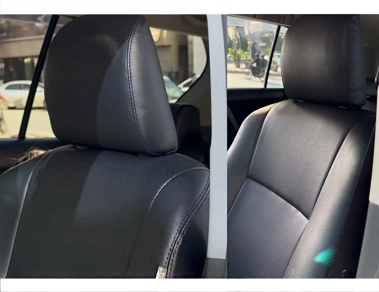 Bespoke Premium Seat Covers made from Japanese fully synthetic fabric with 90% heat resistance, custom-fit for superior protection and comfort.