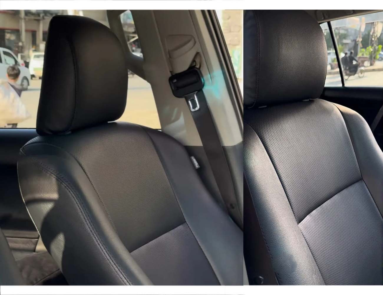 Bespoke Premium Seat Covers made from Japanese fully synthetic fabric with 90% heat resistance, custom-fit for superior protection and comfort.