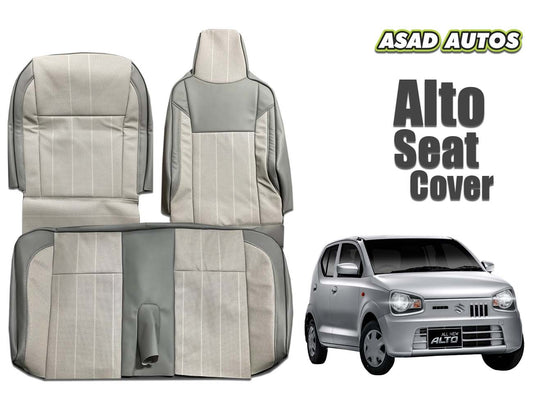 Bespoke Seat Covers - Japanese Synthetic Fiber for Suzuki Alto 2014-2021 - Stylish and Durable