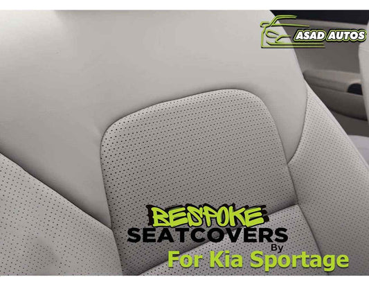 Bespoke Seat Covers & Steering Cover – Premium Japanese Synthetic Fiber for Kia Sportage