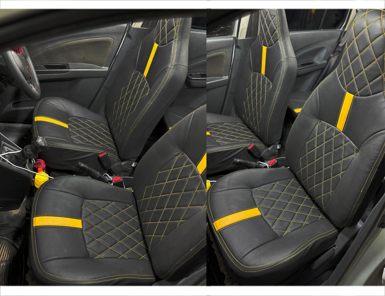 Bespoke Seat Covers for New Suzuki Cultus, offering a perfect fit, stylish design, and durable protection for enhanced comfort and interior preservation.
