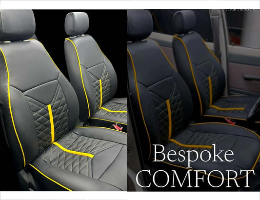 Bespoke Seat Covers for Suzuki Mehran, providing custom fit protection, comfort, and style for your car's interior.
