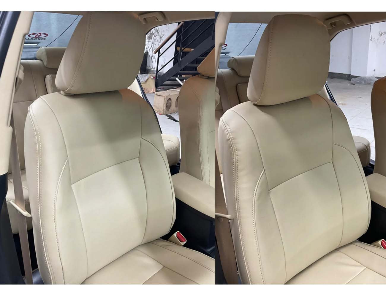Bespoke Seat Covers made from Japanese fully synthetic heat-resistant fabric, offering custom fit, premium protection, and long-lasting comfort for your car’s interior.
