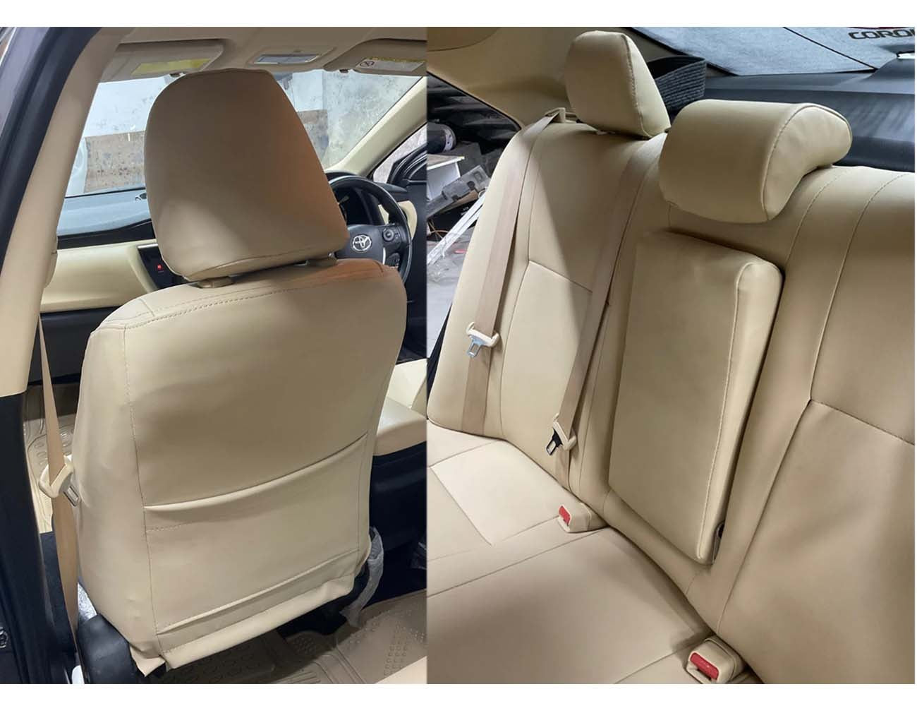 Bespoke Seat Covers made from Japanese fully synthetic heat-resistant fabric, offering custom fit, premium protection, and long-lasting comfort for your car’s interior.