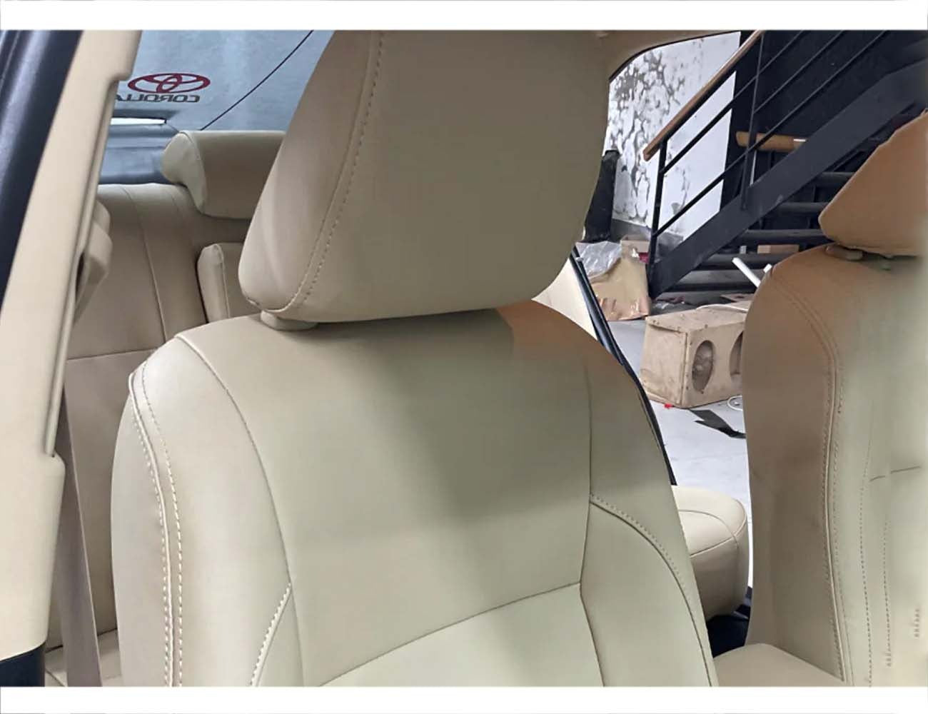 Bespoke Seat Covers made from Japanese fully synthetic heat-resistant fabric, offering custom fit, premium protection, and long-lasting comfort for your car’s interior.