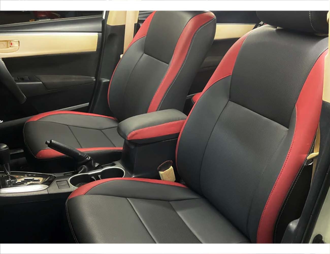 Bespoke fully synthetic Japanese seat covers for Toyota Corolla 2015, offering custom fit, premium protection, and luxurious style.
