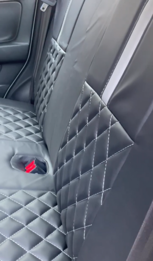 Bespoke seat cover for Suzuki Alto offering custom fit, premium comfort, and durable protection.