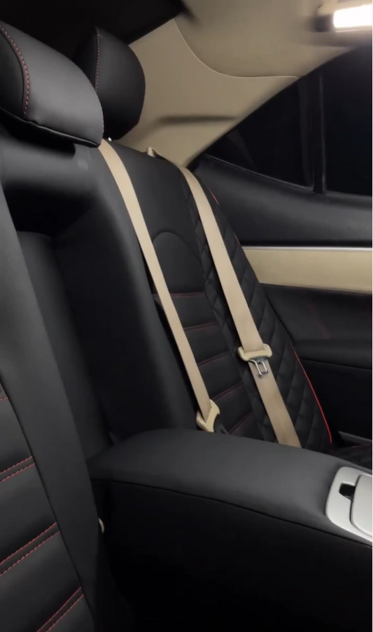 Bespoke seat cover for Toyota Corolla X offering custom fit, premium comfort, and protection.