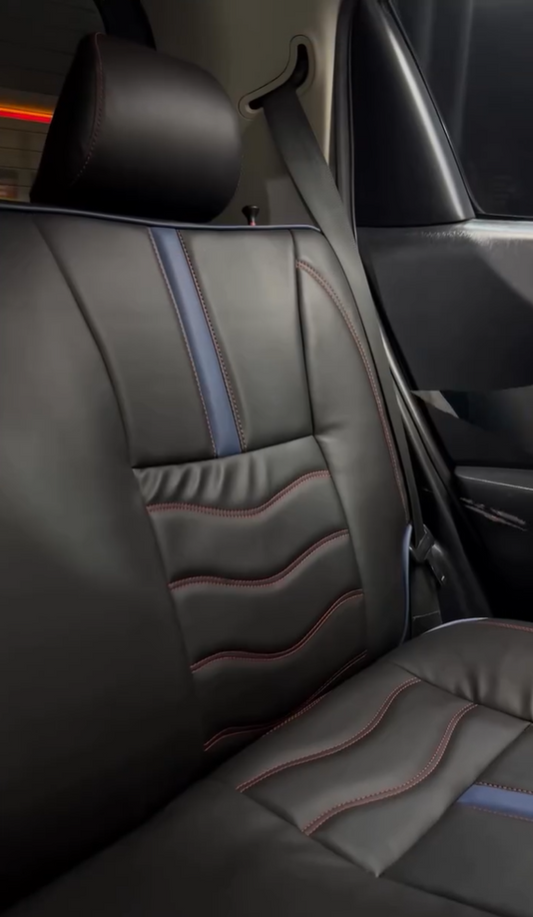 Bespoke seat cover for Toyota Vitz offering custom fit and premium protection.