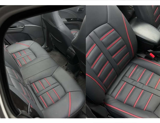 Bespoke seat covers for Suzuki Cultus 2024, offering premium fit and style with heat-resistant materials.