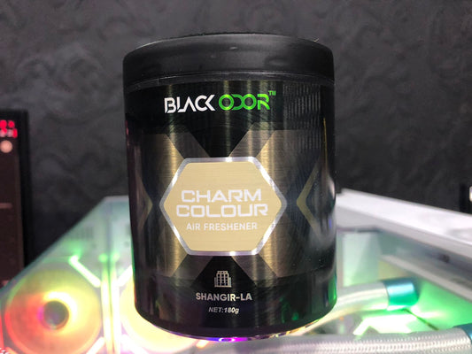 Black Odor Air Freshener Charm Colour Shangrila 180g BO-38 Long Lasting Fragrance for Car and Home