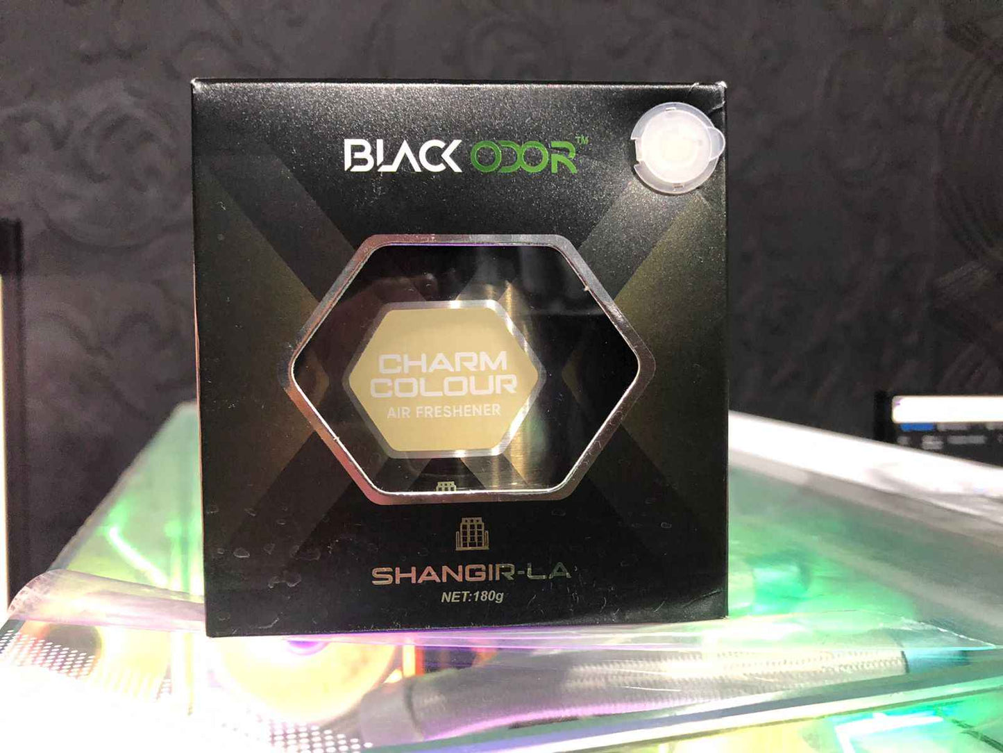 Black Odor Air Freshener Charm Colour Shangrila 180g BO-38 for Car & Home