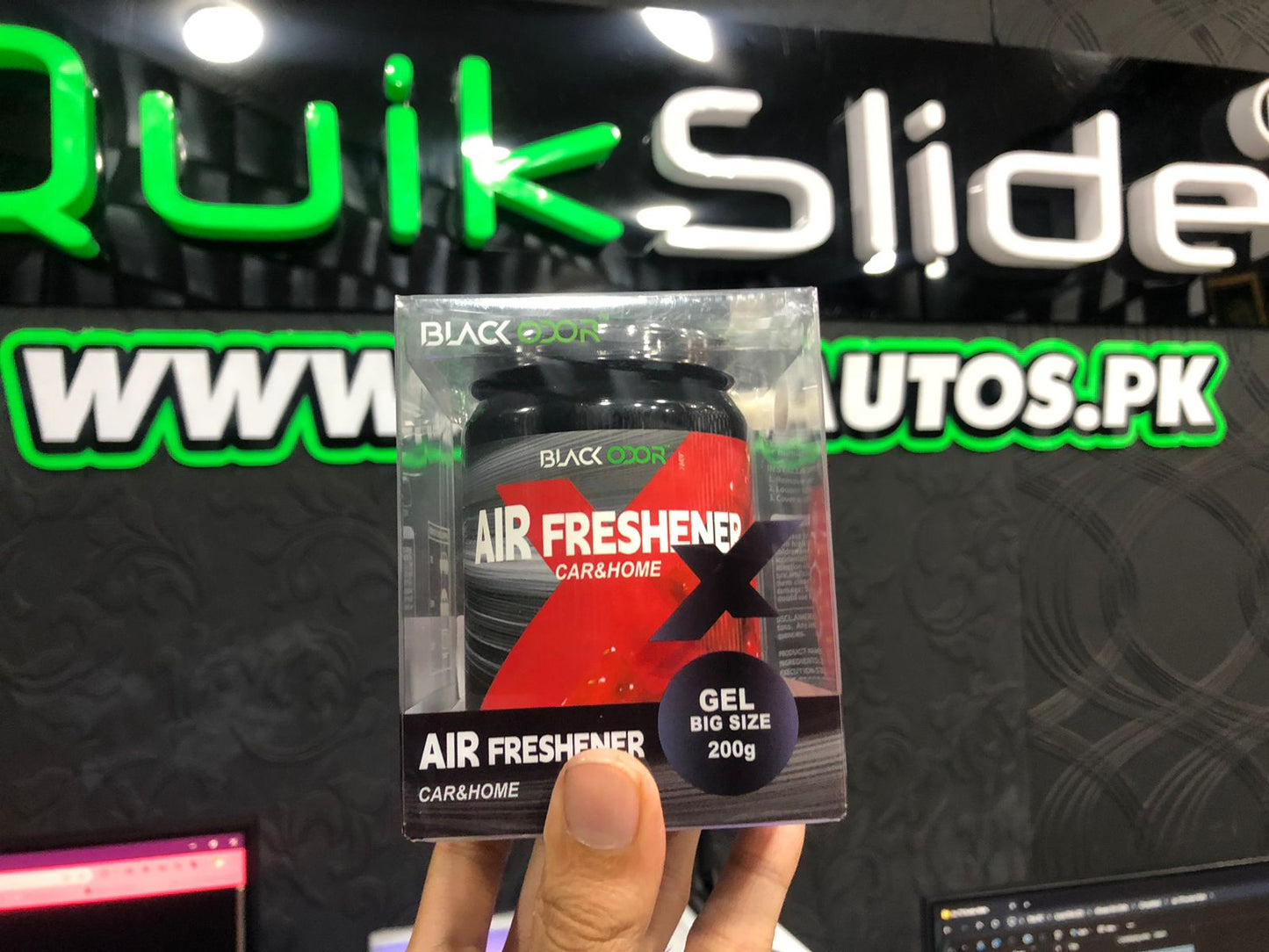 Black Odor Strawberry Air Freshener 200g for Car and Home Long Lasting Fragrance