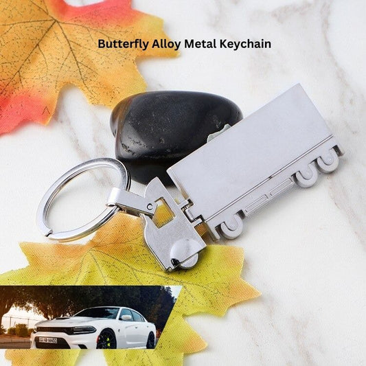 "Butterfly Alloy Metal Keychain"