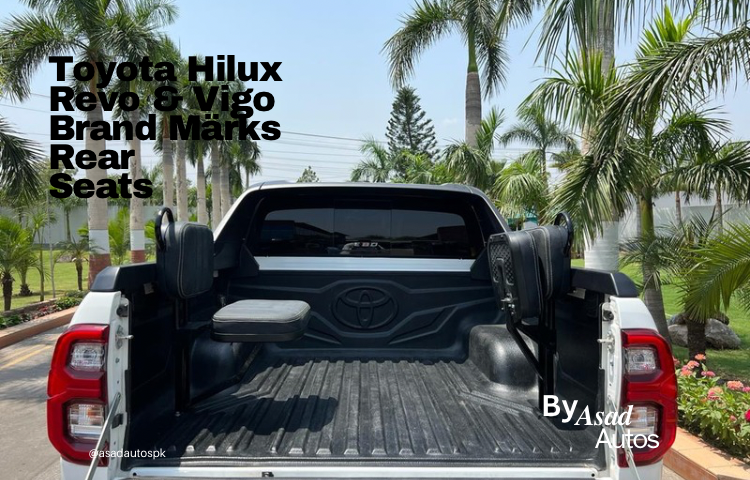 Toyota Hilux Revo & Vigo Brand Märks Rear Trunk Seats