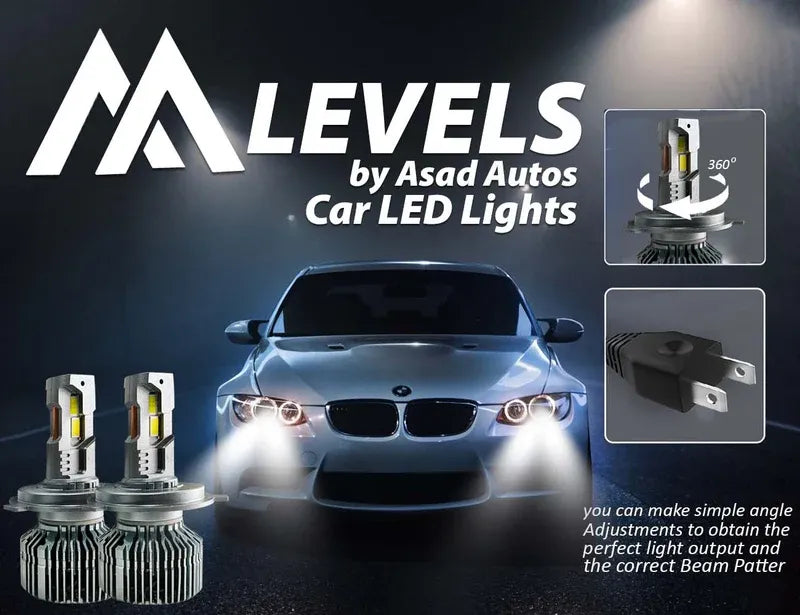 "Car LED Lights 500W – Bright, Energy-Efficient, and Durable Automotive Lighting Solution #levelsbyasadautos"