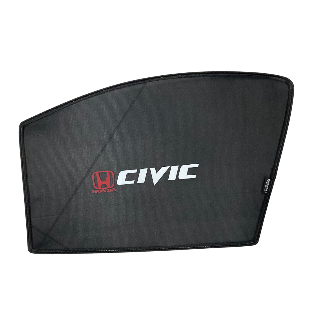 Car Sun Shades for Honda Civic 2016-2021, featuring custom fit, UV protection, and heat reduction for interior comfort and durability.