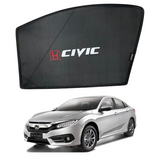 Car Sun Shades for Honda Civic 2016-2021, featuring custom fit, UV protection, and heat reduction for interior comfort and durability.