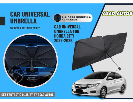 Car Umbrella Sun Shade for Honda City 2022–2026 – Foldable Windshield UV & Heat Protection Cover