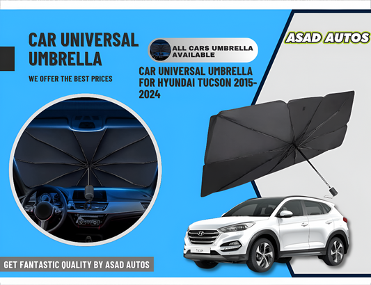 Car Umbrella Sun Shade Cover for Hyundai Tucson (2015–2024) – Foldable Windshield UV & Heat Protection Shield