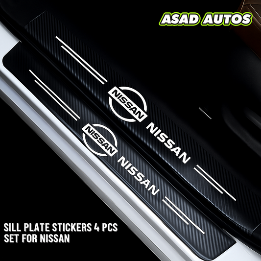 Carbon Fiber Sill Plate Stickers for Nissan Days – Premium Door Protection & Style