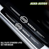 Carbon Fiber Sill Plate Stickers for Nissan Days – Premium Door Protection & Style