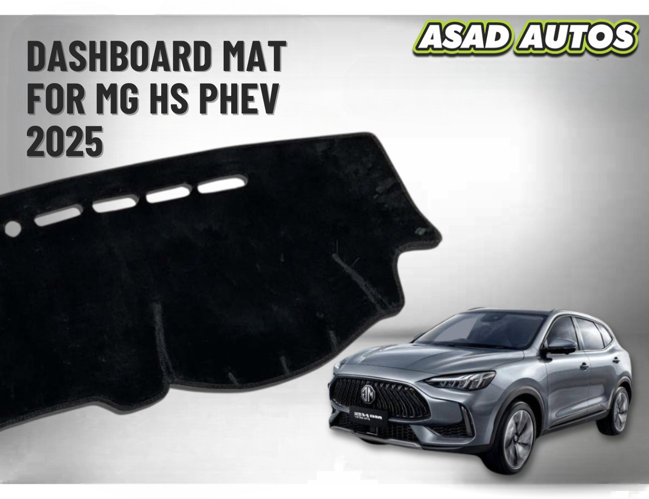 Carpet Dashboard Mat for MG HS PHEV 2025 – Anti-Slip, Heat Resistant & Sun Protection