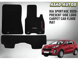KIA Sportage 2020–Present Side Logo Carpet Car Floor Mat – Premium Fit & Finish