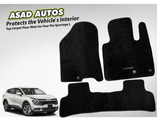 Carpet Floor Mat for Kia Sportage L – Custom Fit with Premium Texture