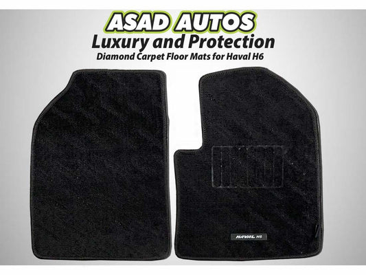 Cartrex Diamond Carpet Floor Mats for Haval H6 – Stylish and Durable Mats for Interior Protection