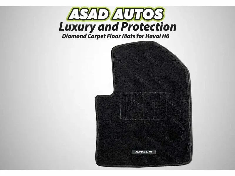 Cartrex Diamond Carpet Floor Mats for Haval H6 – Stylish and Durable Mats for Interior Protection