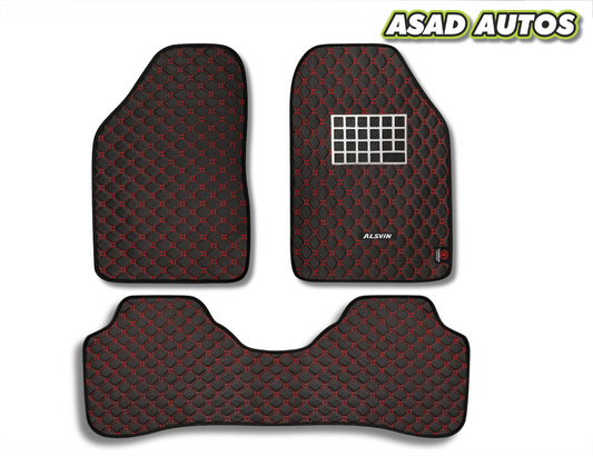 Changan Alsvin 2021–2024 7D Luxury Floor Mats – Custom Fit Diamond Stitch Waterproof Mat