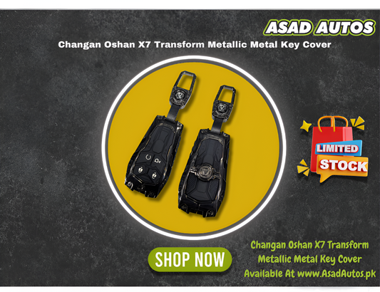 Changan Oshan X7 Transform Metallic Metal Key Cover – Premium Protection with Stylish Finish