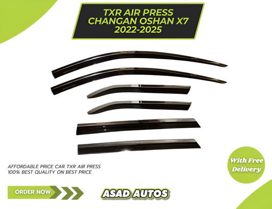 Changan Oshan X7 TXR Air Press Sun Visor With Chrome - Model 2022-2024